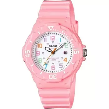 Casio CASIO Analog Watch LRW-200H-4B2V Ladies Kids Cheap Casio Pastel Pink x Multicolor Overseas Model