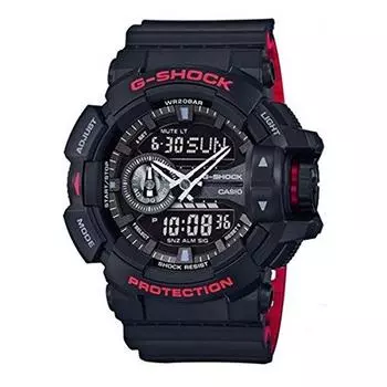 Casio CASIO [Box Outlet with Reasons] G-Shock G-Shock Водонепроницаемые черные красные черные x красные часы GA-400HR-1A
