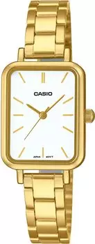 CASIO Casio Casio Стандартные дешевые часы Casio Chipkashi женские кварцевые латунные металлические золотые белые LTP-V009G-7E [Товар]