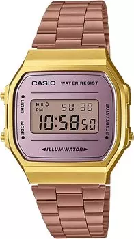 [Casio] CASIO Цифровые часы Standard A168WECM-5 Мужские Женские Розовое Золото x Золото Overseas Модель [Параллельный Импорт]
