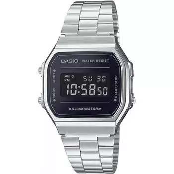 [CaSio] CaSio цифровые часы Vintage SerieS A168wem 1 мужские S женские S детские Silver X Black overSeaS модель [параллельный импортный продукт]