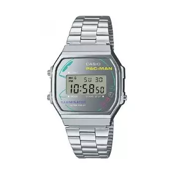 Casio Casio Classic Casio Classic Pac Man Collaboration Модель Silver A168wepc 7ajr