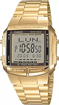 [Casio] CASIO Data Bank Telememo 30 Цифровые часы DB-360G-9A Мужские золотые Overseas Модель [Товар]