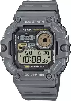 [Casio] CASIO Digital Men s Watch with Tide Graph & Moon Data Display Function WS-1700H-8AV Dark Gray Overseas Model [Parallel Import]