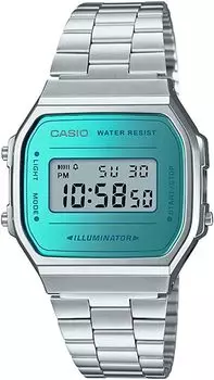[Casio] CASIO Digital Watch Standard A168WEM-2 Men s Women s Kids Silver x Blue Overseas Model [Parallel Import]