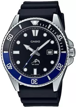 [Casio] CASIO Diver Watch MDV-106B-1A1V Black x Blue Bezel Men s Overseas Model [Parallel Import]