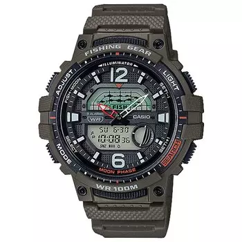 [Casio] CASIO Fishing Gear Ana-Digi Watch WSC-1250H-3AV Olive Green Men s Overseas Model [Parallel Import]