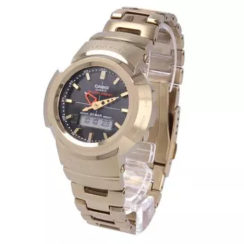 CASIO Casio FULL METAL Полностью металлические часы Водонепроницаемые радио солнечные золотые G-SHOCK G-Shock мужские AWM-500GD-9A [Товар]