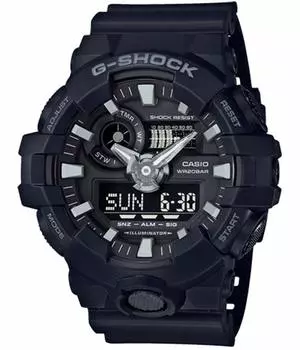 Casio CASIO G-Shock Ana-Digi кварцевые мужские часы GA-700-1B черные [Товар]