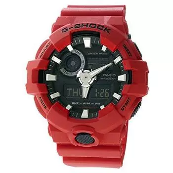 CASIO Casio G-SHOCK G-Shock часы мужские аналоговые цифровые Ana-Digi спортивные красные красные черные GA-700-4A [Товар]