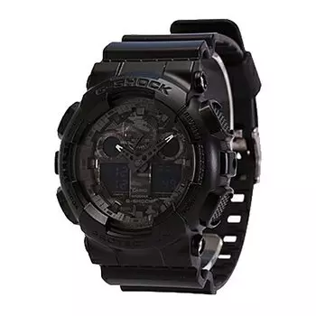 CASIO Casio G-SHOCK G-Shock часы мужские аналоговые цифровые Ana-Digi спортивные черные камуфляжные GA-100CF-1A [Товар]
