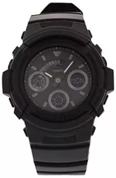 CASIO Casio G-SHOCK G-Shock часы мужские аналоговые цифровые Ana-Digi спортивные все черные AW-591BB-1A [Товар]