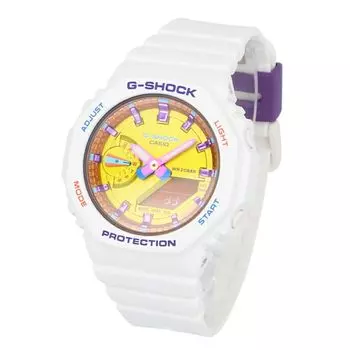 CASIO Casio G-SHOCK G-Shock G-Shock GMA-S2100 Часы женские 2 стрелки карбоновая смола белый желтый GMA-S2100BS-7A