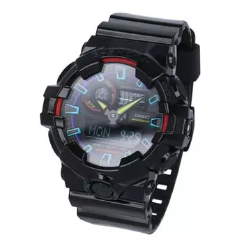 CASIO Casio G-SHOCK G-Shock Virtual Rainbow Игровые часы GA-700 SERIES мужские черные GA-700RGB-1A