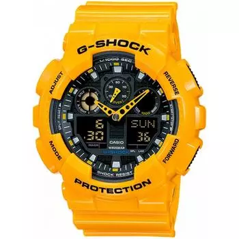 Casio CASIO G-SHOCK G-Shock Watch Men s GA-100A-9ADR Yellow [Watch] Reimported Product