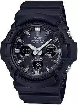 CASIO Casio/G-SHOCK GAW-100B-1A Радио Солнечные Прочные Солнечные Часы Мужские Водонепроницаемые Черные Ana-Digi Базовые [Параллельный Импорт]
