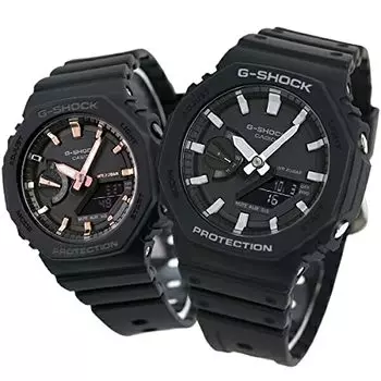 [Casio] CASIO G-SHOCK Watch Pair Watch G-Shock World Time All Black GA-2100-1ADR GMA-S2100-1ADR Men s Women s