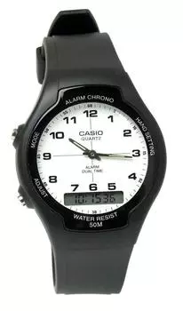 [Casio] CASIO Men s Watch Standard AW-90H-7B Ana-Digi Black Black White Arabic Numerals [Parallel Import]