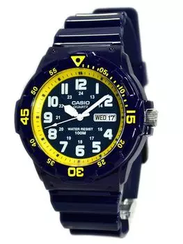 CASIO Casio MRW-200HC-2B MRW200HC-2B Sports Gear Military Taste Navy Yellow Pair Model Men s Watch Cheap Casio Watch [Товар]