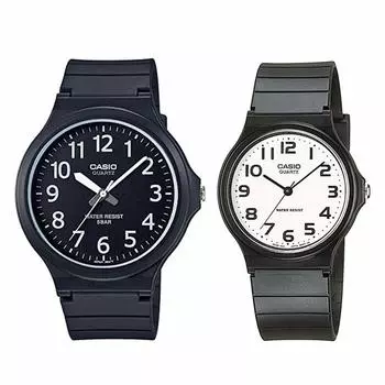 [Casio] CASIO Pair Watch Men s Women s Cheap Casio Chipkashi Retro Simple Analog Black MW-240-1BJHMQ-24-7B2LLJF Watch [Domestic Genuine Product]