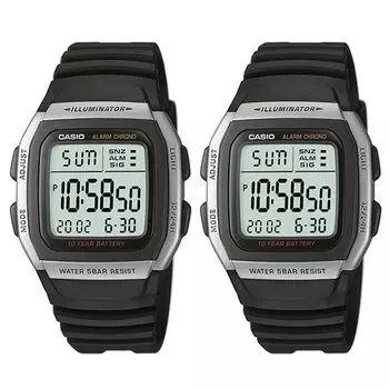 [Casio] CASIO Pair Watch Men s Women s Kids Easy to See Waterproof with Light W-96H-1AJHW-96H-1AJH Watch