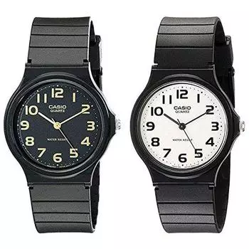 [Casio] CASIO Pair Watch with BOX Share Men s Women s Cheap Casio Retro Simple Easy Waterproof Black MQ-24-1B2MQ-24-7B2 Watch [Parallel Import]