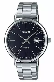 [Casio] CASIO Quartz Men s Watch MTP-E175D-1EV Black Dial Metal Band