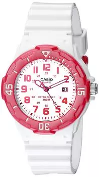 (Casio) Casio Sports 3-стрелочные аналоговые часы с белым циферблатом женские #LRW200H-4BV