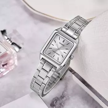 Casio CASIO Square Ежедневные женские модные металлические наручные часы