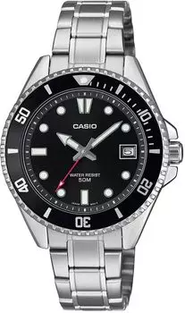 [Casio] CASIO Standard Analog Watch MDV-10D-1A1V Boys Women s Girls Black Bezel Metal Band Overseas Model [Item]