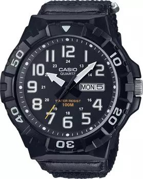 [Casio] CASIO STANDARD Big Face BIG FACE Quartz Watch MRW-210HB-1BV Men s Black Velcro Fastening Band Overseas Model [Parallel Import]