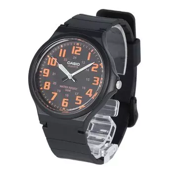 CASIO Casio Standard Cheap Casio Chipkashi Watch Men s Waterproof Black Orange MW-240-4B [Parallel Import]