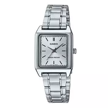 CASIO Casio Standard Cheap Casio Watch Ladies Analog Stainless Steel Silver LTP-V007D-7E