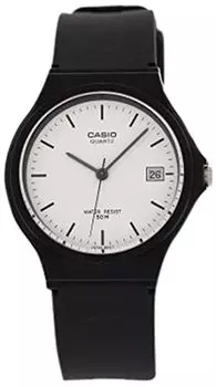 CASIO Casio STANDARD Cheap Casio Watch Men s Women s Analog Simple Rubber Waterproof Black MW-59-7E [Parallel Import]