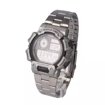 CASIO Casio Standard Дешевые Casio Водонепроницаемые Цифровые Нержавеющая сталь Gunmetal Часы Мужские AE-1400WHD-1A