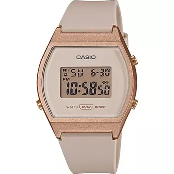 Casio CASIO Standard Digital Ladies Watch LW-204-4A Pink Beige x Rose Gold Overseas Model