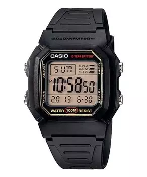 [Casio] CASIO Standard Digital Men s Watch W-800HG-9AV Black Gold LCD Overseas Model [Parallel Import]