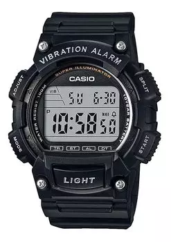 [Casio] CASIO Standard Digital Men s Watch with Vibration Function W-736H-1AV Black
