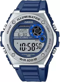 [Casio] CASIO Standard Digital Men s Watch with Multi-Alarm MWD-100H-2AV Navy