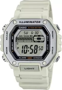 [Casio] CASIO Standard Digital Metal Face Men s Watch MWD-110H-8AV Light Beige
