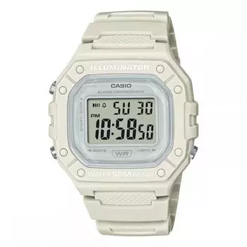 Casio CASIO Стандартные цифровые часы W-218HC-8AV Мужские Женские Дешевые Casio Chipkashi Бежевый Overseas Модель
