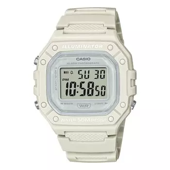 [Casio] CASIO Standard Digital Watch W-218HC-8AV Men s Women s Cheap Casio Chipkashi Beige Overseas Model [Parallel Import]