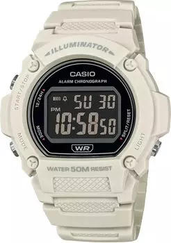 [Casio] CASIO Standard Digital Watch W-219HC-8BV Men s Matte Ivory Overseas Model [Parallel Import]