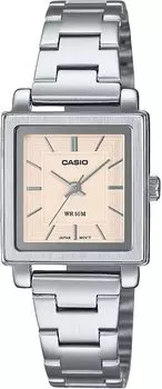 [Casio] CASIO Standard Quartz Women s Watch LTP-E176D-4AV Pastel Pink Metal Band