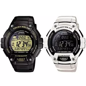 Casio CASIO Standard Tough Solar Pair Watch Мужские Женские Водонепроницаемые Спортивные Беговые Часы W-S220-9AJFW-S220C-7BJF