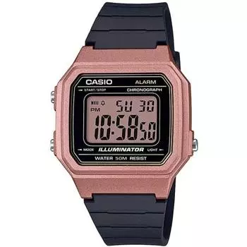 Casio Casio Standard W-217HM-5A Часы мужские женские детские мальчики девочки дешевые Casio Chipkashi цифровые часы даты коричневые коричневые черные зарубежные модели