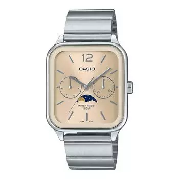 [Casio] CASIO стандартные часы с фазой Луны, аналоговые мужские часы MTP-M305D-9AV с металлическим ремешком, модель цвета шампанского, зарубежная модель [продукт]