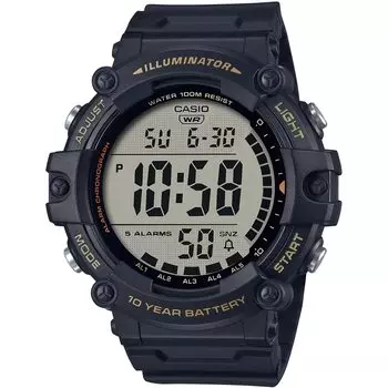 Casio CASIO Стандартные цифровые часы AE-1500WHX-1AV с длинным ремешком мужские дешевые Casio Chipkashi черные зарубежные модели [Параллельный импорт]