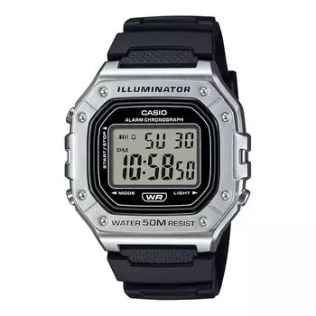 [Casio] CASIO стандартные цифровые часы W-218HM-7AV мужские женские дешевые casio Chipkashi серебристый металлик зарубежная модель [продукт]