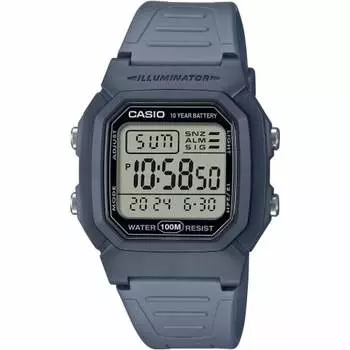 Casio CASIO Стандартные цифровые мужские часы W-800H-2AV Сине-серые Overseas Модель